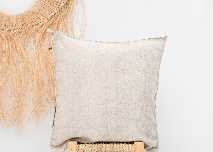 Light Gray Moroccan Cactus Silk Pillow 304