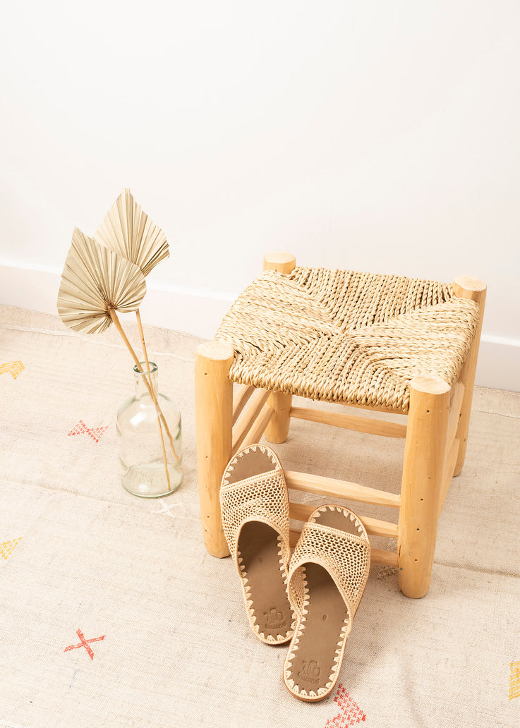 Open Toe Raffia Sandals 'LILA'