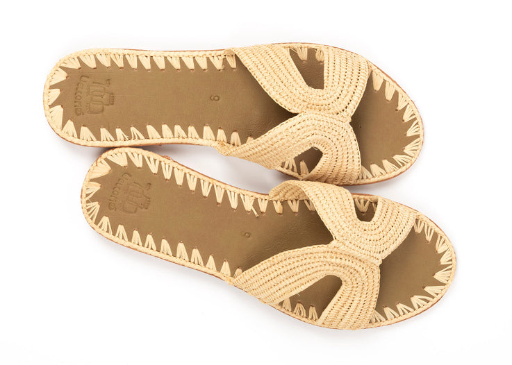 raffia sandals moroccan