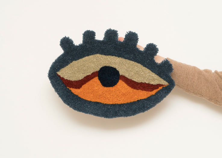 Eye Shaped Tufted Wall Hanging