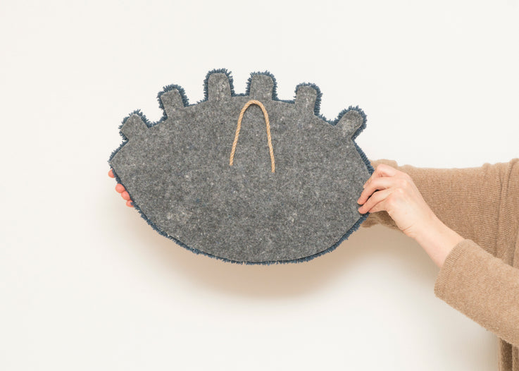 Eye Shaped Tufted Wall Hanging