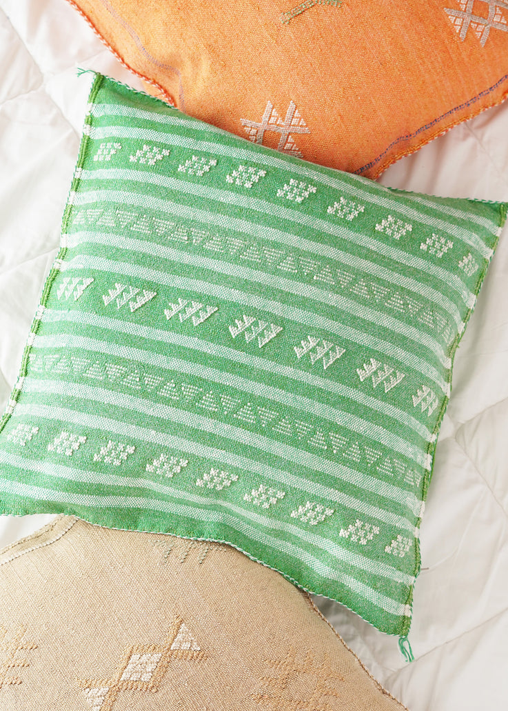 moroccan cactus silk pillows