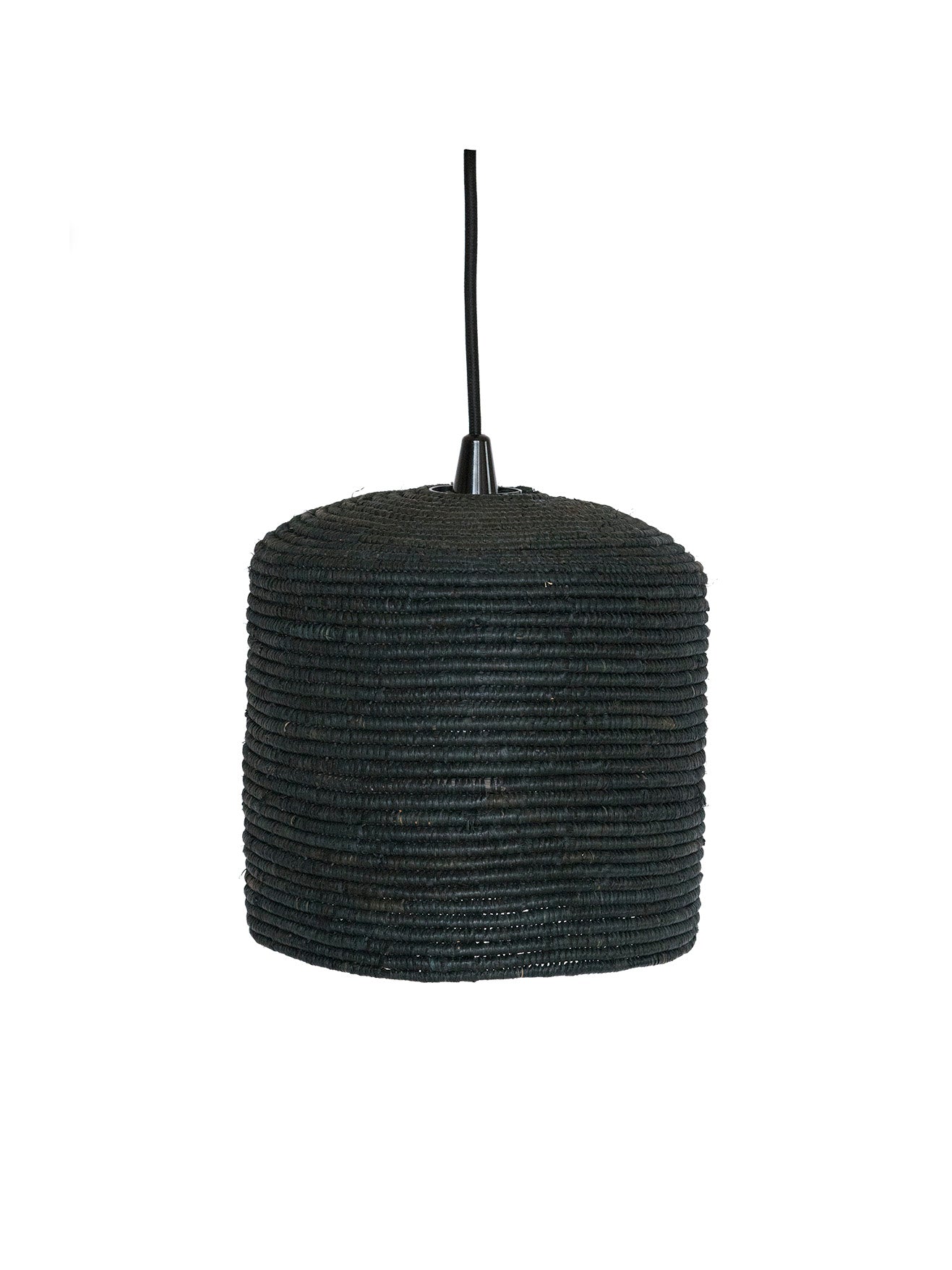 Black Raffia Lamp Cover